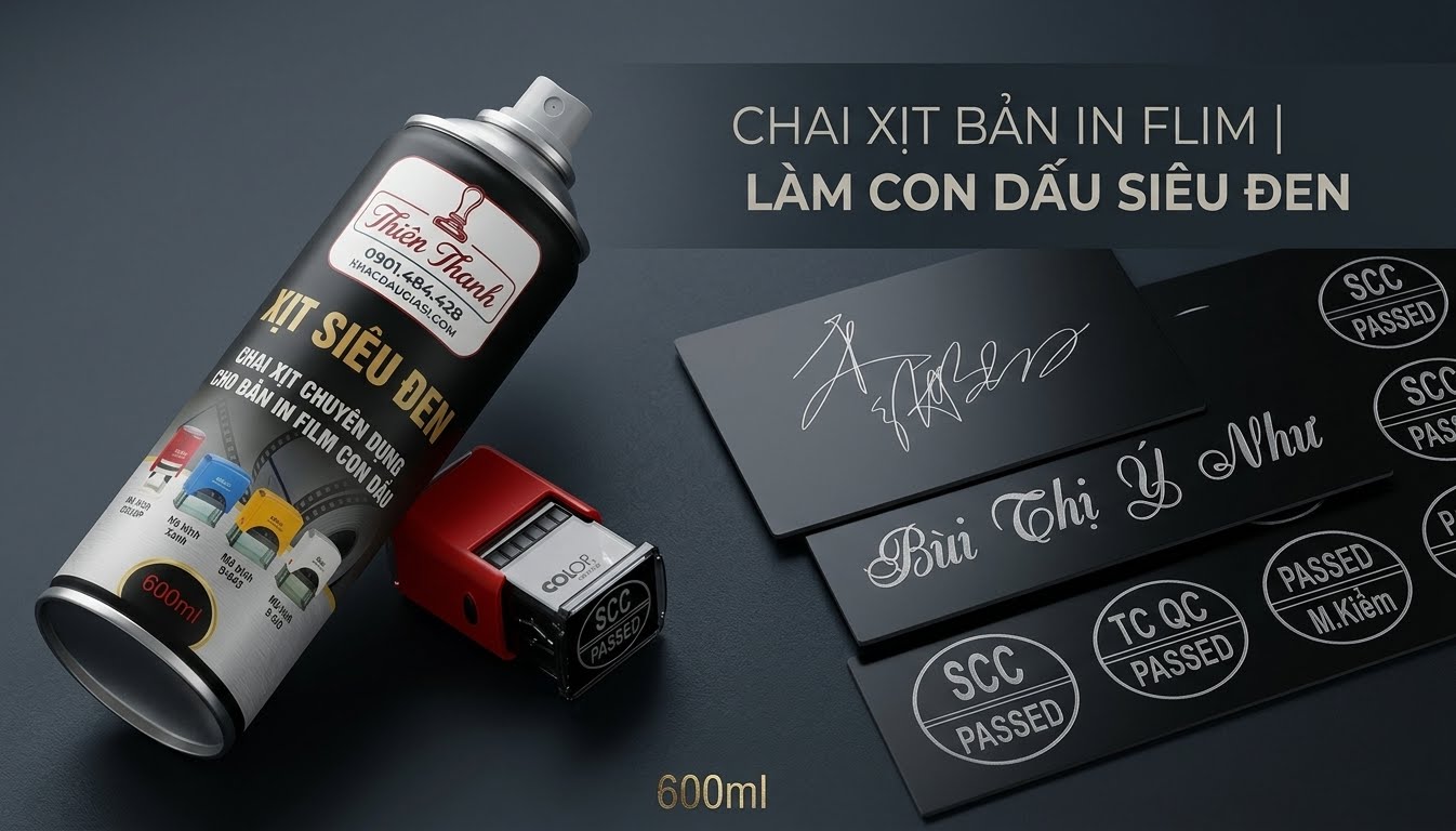 📦 Sẵn Kho Chai Xịt Film Đen – Tăng Độ Tương Phản, Bản Khắc Chuẩn 100% 💎