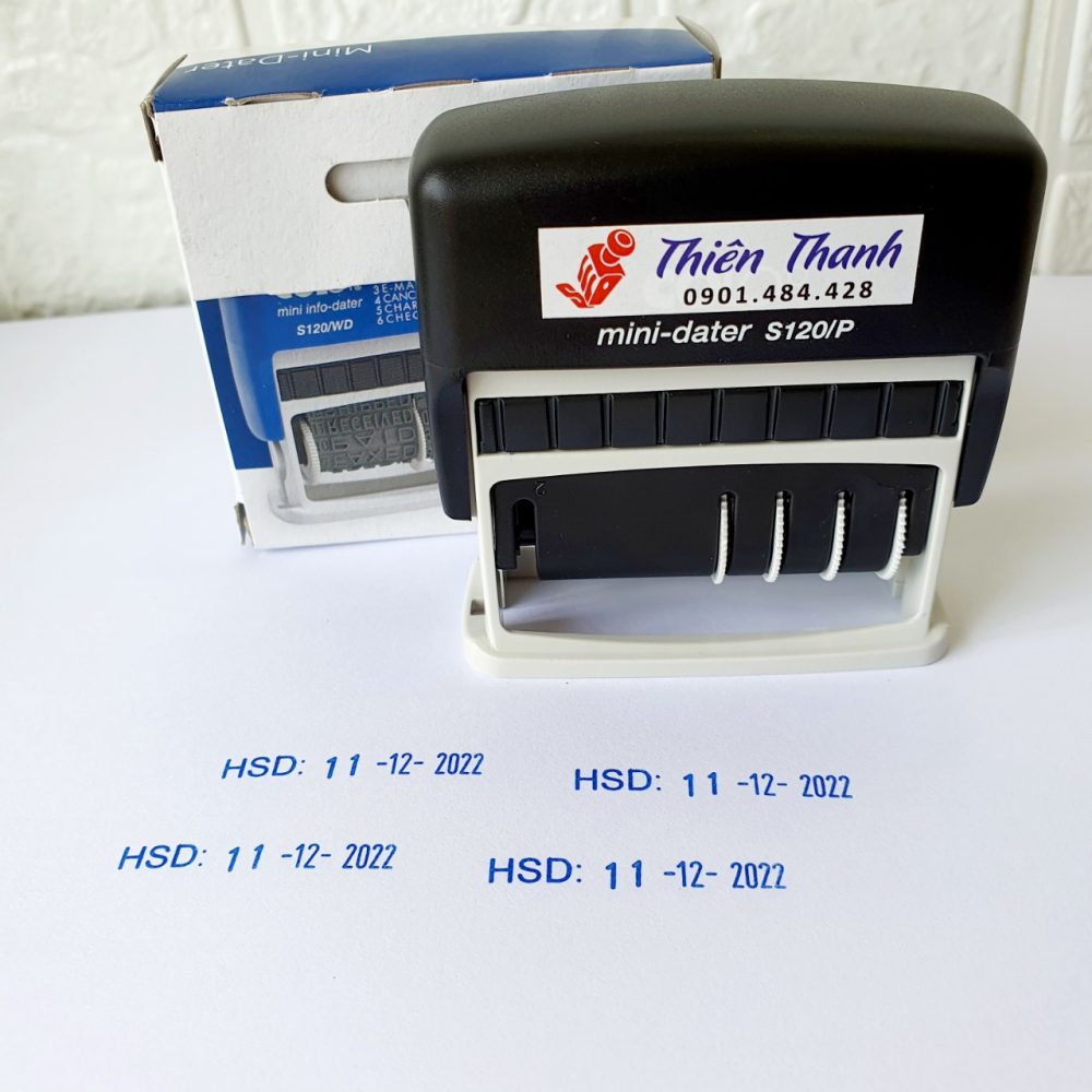 Dấu Ngày Sản Xuất Ngày - HSD Đóng Bao Bì 12 Con dấu đóng hạn sử dụng trên mọi chất liệu dịch vụ làm con dấu giá rẻ tại TPHCM – Hà Nội giao hàng tận nơi, Xuất HD VAT 10%, Khắc Dấu Thiên Thanh Chuyên Sản Xuất Phân Phối Các Loại Con Dấu