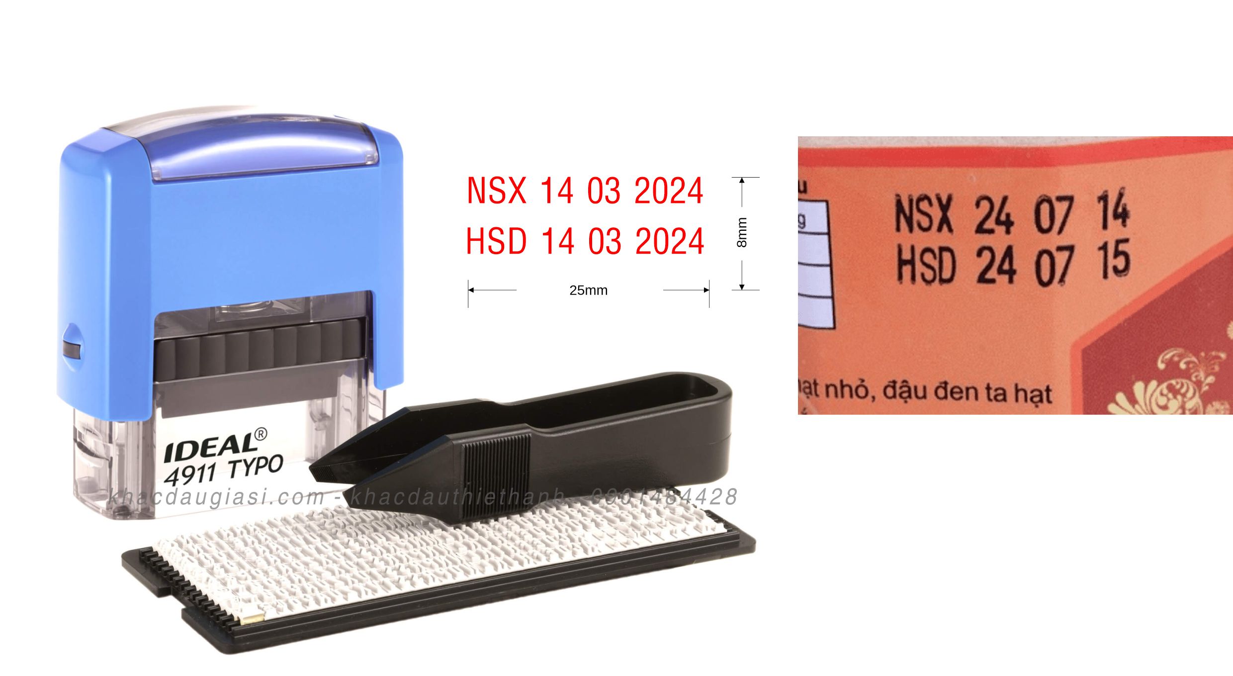 Con Dấu Ngày Tháng Năm 7 con dấu đóng hạn sử dụng