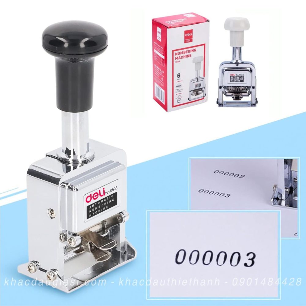 Dấu Số Nhảy Tự Động 9 con dấu đóng số