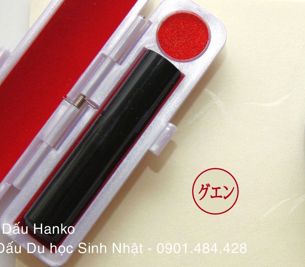 Con Dấu Tiếng Nhật - Con Dấu Hanko 7 con dấu du học sinh đi nhật