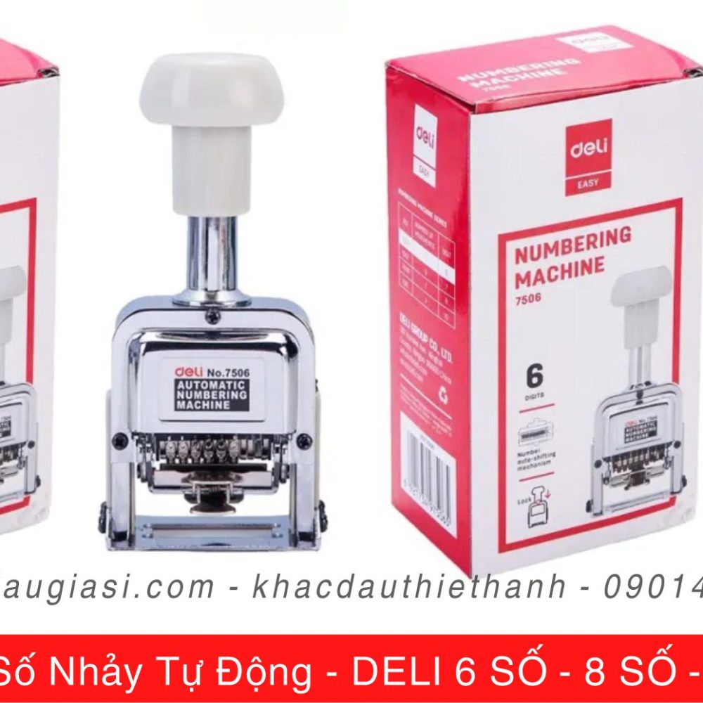 Dấu Số Nhảy Tự Động 8 con dấu số nhảy tự động giá rẻ