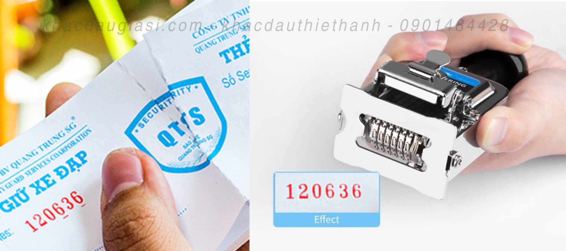 Con Dấu Ngày Tháng Năm 9 con dấu số nhảy tự động