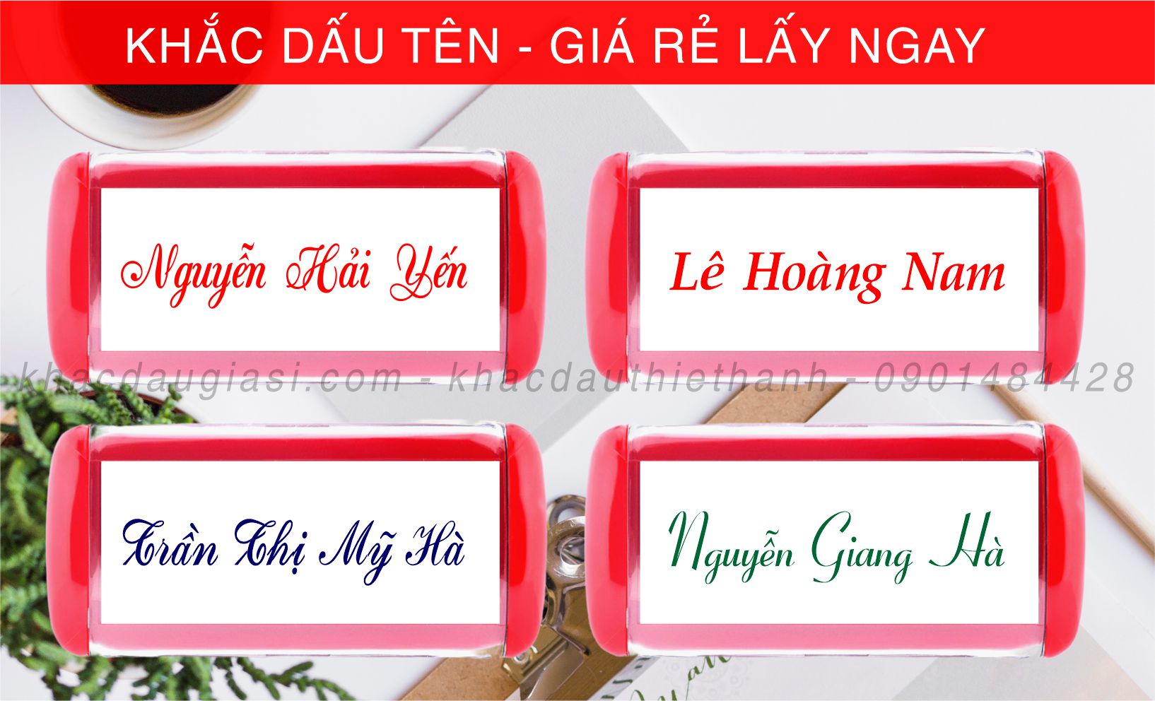 dịch vụ khắc con dấu tên giá rẻ