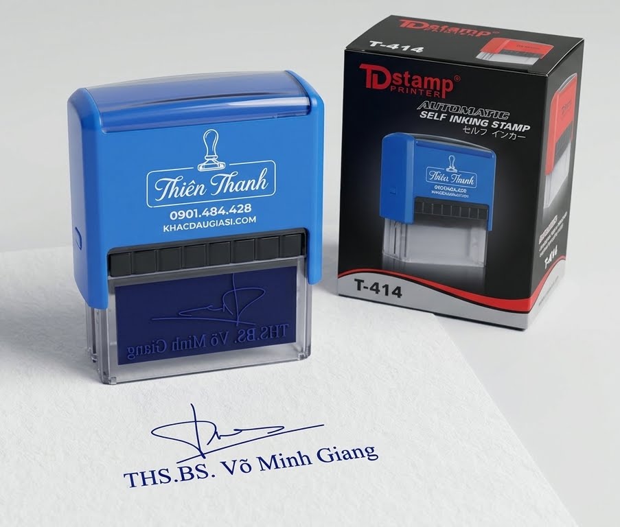 🌟 Dấu Chữ Ký Bác Sĩ Cao Cấp – Đóng Êm, Mực Đều, Không Lem Nhòe! 🖋️