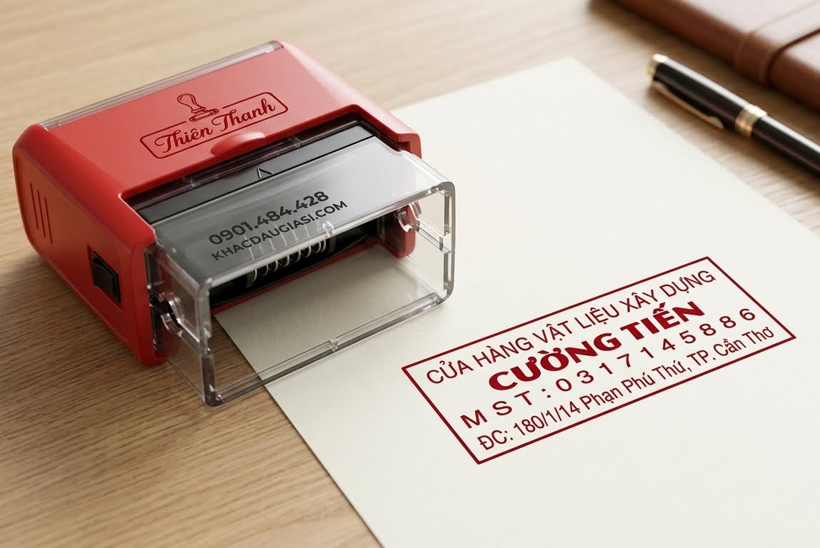 💎 Khắc Dấu Vuông Logo Cửa Hàng Theo Yêu Cầu – Chuẩn Thương Hiệu