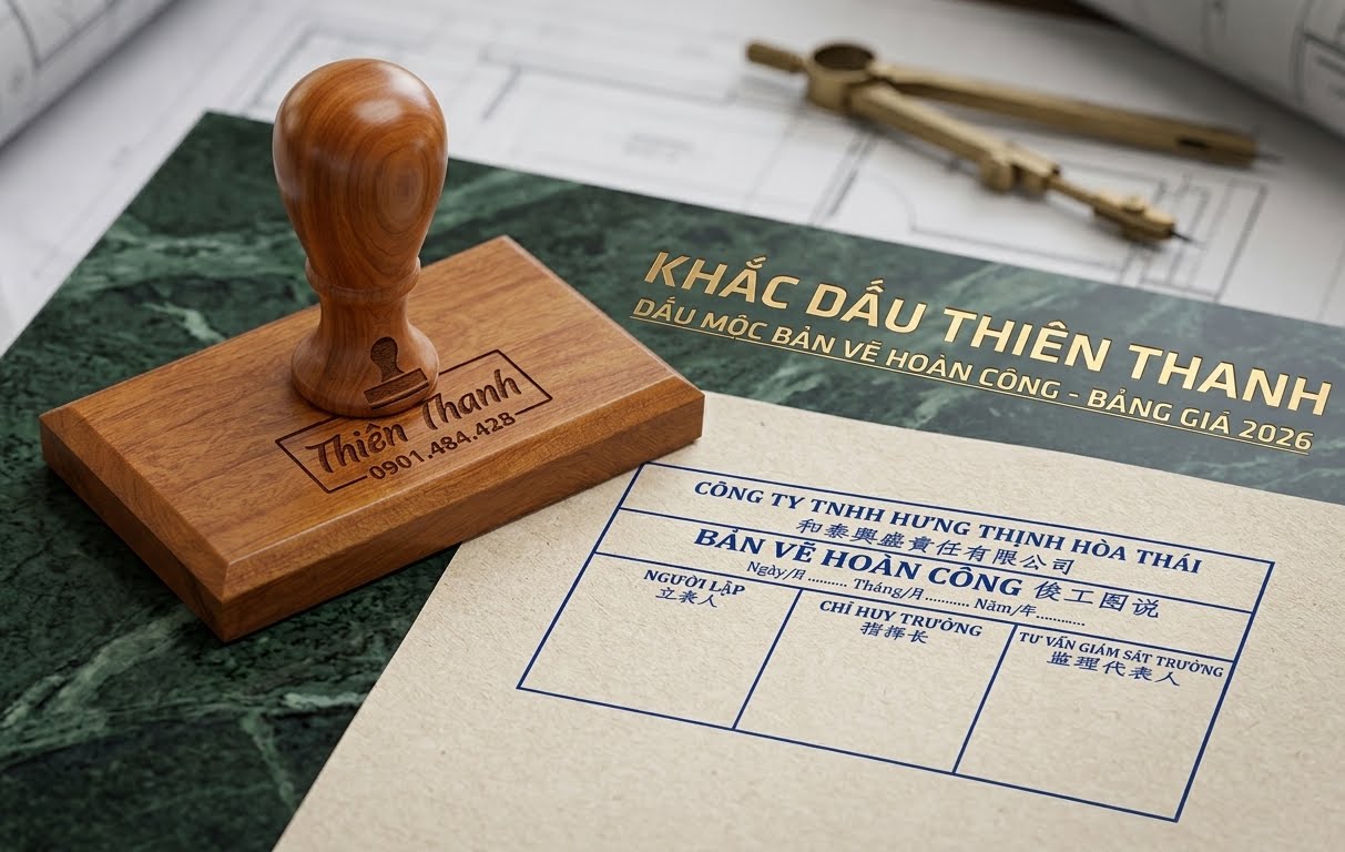 🏢 CUNG CẤP CON DẤU BẢN VẼ HOÀN CÔNG CHO CÁC NHÀ THẦU XÂY DỰNG 🏢