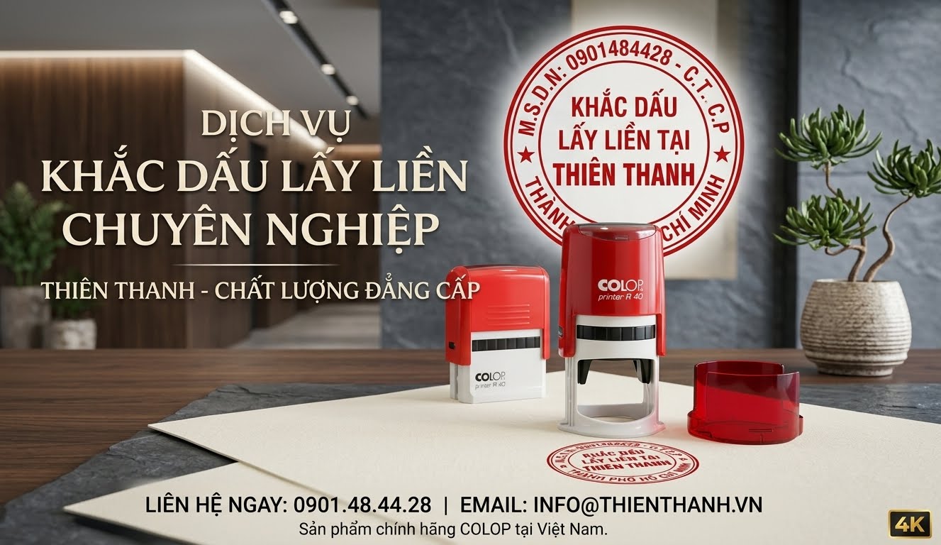 🛠️ Sửa Con Dấu Mộc Công Ty Bị Hư, Mòn Mặt – Khắc Lại Sắc Nét Như Mới