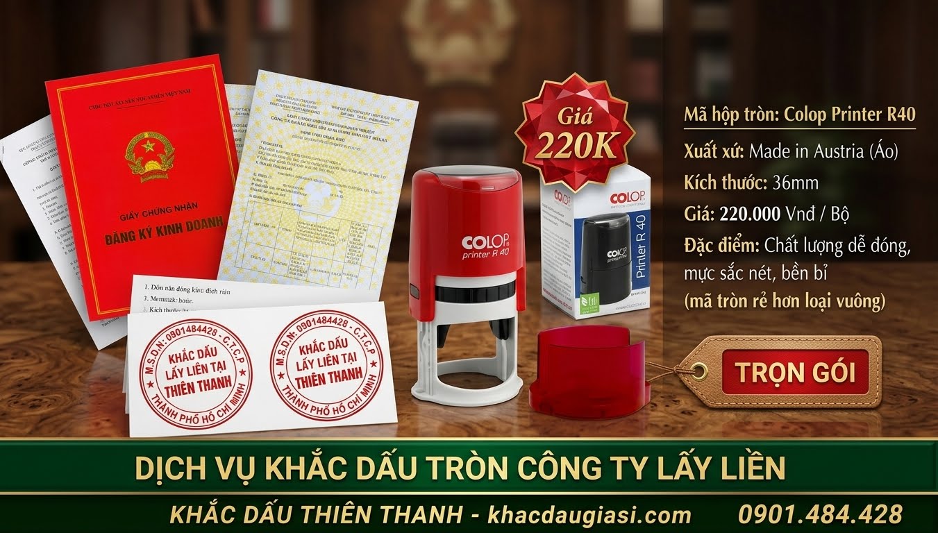 Bảng Giá Đặt Dấu Tròn Công Ty Mới Nhất 2026 – Tiết Kiệm 30%
