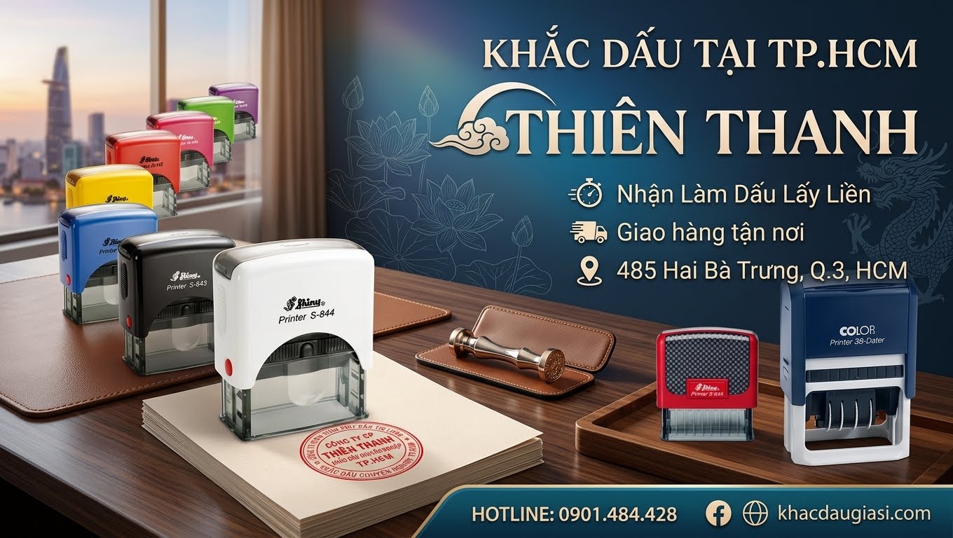 🤝 Gia Công Con Dấu Sỉ Cho Các Đơn Vị Kế Toán & Thuế Tại Quận 3 ✅