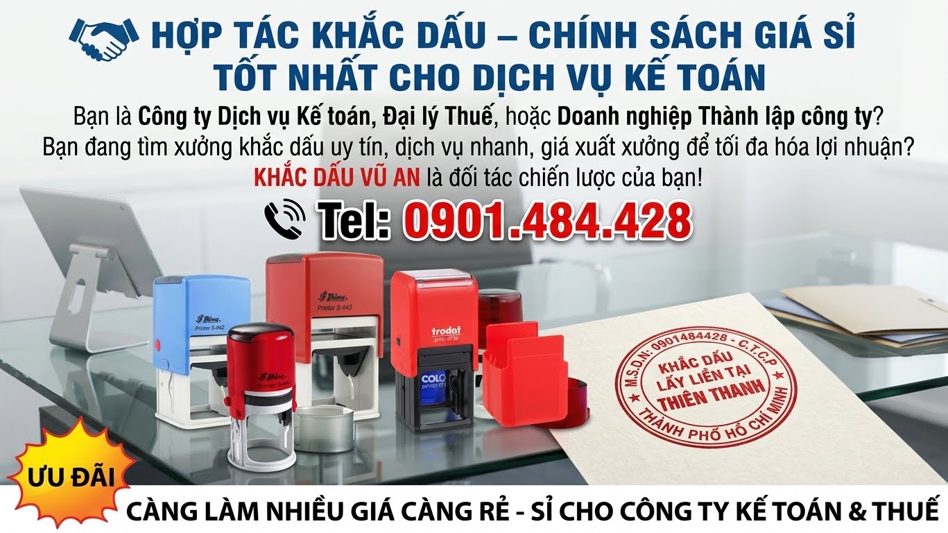 💼 Giải Pháp Con Dấu Chuyên Nghiệp Cho Các Tòa Nhà Văn Phòng Quận 4
